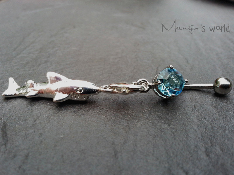 Shark belly shop button ring