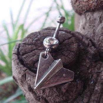 Paper Plane Belly Button Jewelry Ring, One Direction Navel ...
